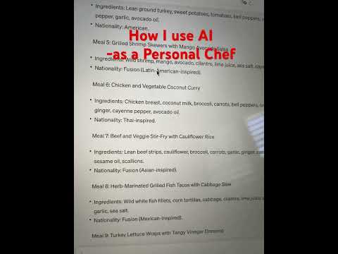 Updating my menu using AI.