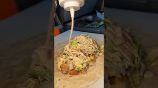 The CHICKEN CAESAR WRAP from Compton’s in Greenpoint, Brooklyn NYC! 🥗🍗💦🌯🤤 #DEVOURPOWER