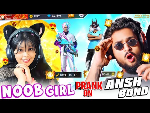 V BADGE YOUTUBER 😈 ANSH BOND के साथ कर Diya RIYA ने PRANK 😂💔 बेचारा Ansh 😳#prank - Garena Free Fire