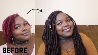 CROCHET FAUX LOCS OVER STARTER LOCS | ZURY WIGGLE LOC BRAID
