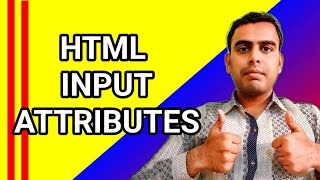 HTML Input Attributes | HTML Forms Input Type Attributes | HTML Input Type Attributes