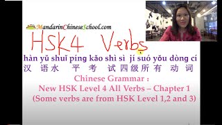 HSK4 Test All Verbs-Chapter 1-Vocabulary Grammar新汉语水平考试4级动词