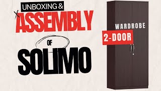 Unboxing & Assembly of Solimo Medusa Engineered Wood 2 Door Wardrobe in Wenge Finish from Amazon