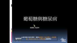 人體生化營養學 CH 2. 葡萄糖與糖尿病 - ch02 糖尿病 /  吳雲珠