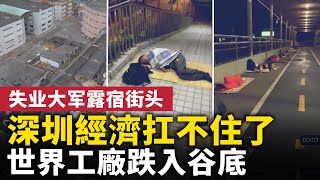 深圳經濟扛不住了！繁華落幕，大量工廠紛紛倒閉 ，商舖關門！ 失业大军宿街头！人民報