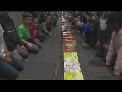 Eason Elementary's annual cereal dominoes challenge