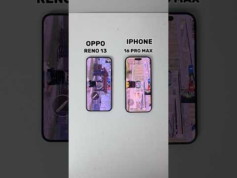 Oppo Reno 13 vs iPhone 16 Pro Max | BGMI Test | FPS, Graphics  & Gaming Performance Comparison