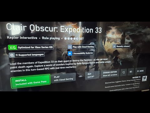 How To Download/Install Clair Obscur Expedition 33 On Xbox Series X/S (Game Pass User)