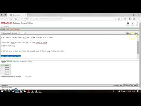 how to delete duplicate row in oracle or pl/sql