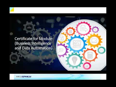 Certificate for Module (Business Intelligence and Data Automation)