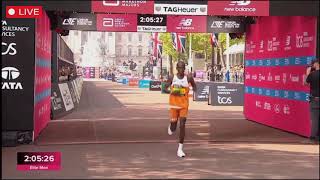 London marathon 2025 results from finish line