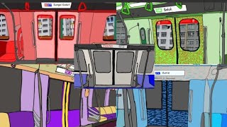 Singapore MRT, LRT Doors Opening and Closing Compilation (w/ Custom Interiors)