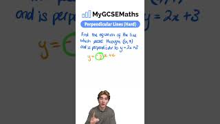 Perpendicular Lines Challenge Question | GCSE Maths 2025