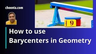 Barycenters are fun in olympiad geometry! - CMI Entrance 2010 Problem 2 (Part B)