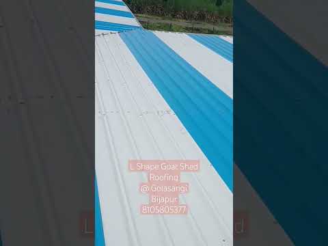 L Shape Goat Shed Roofing @ Golasangi Bijapur, Quality Roofings 8105805377