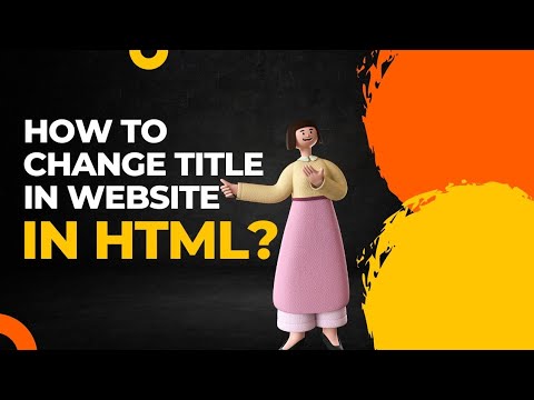 How to create/change the name or title of the website