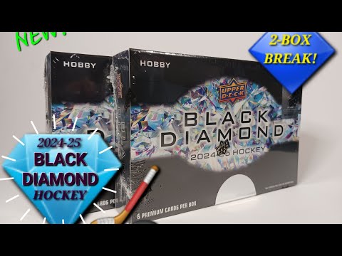 🆕️ 2024-25 UPPER DECK BLACK DIAMOND HOCKEY 🏒 2-BOX BREAK FOR CELEBRINI, STANKOVEN, & HUTSON ROOKIES