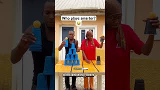 Who plays smarter?😂 #trend #explore #foryou #game #win #youtube #fun #cups #ball #shorts #viral