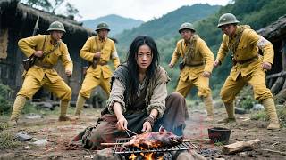 2025 action movie! Japanese soldiers capture farmers, unaware the villagers are all masters!