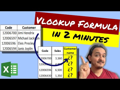 🗄 How to look for values in another table in Excel (VLOOKUP formula) in 2 minutes