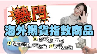 [914的期貨小白會客室]海外期貨指數型商品