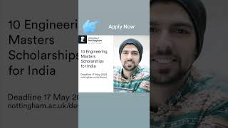 Study in Nottingham University. Apply now for maximum scholarship.#scholarships #notthingam #studyuk