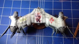 Revell Babylon 5 Starfury Model Kit completed.