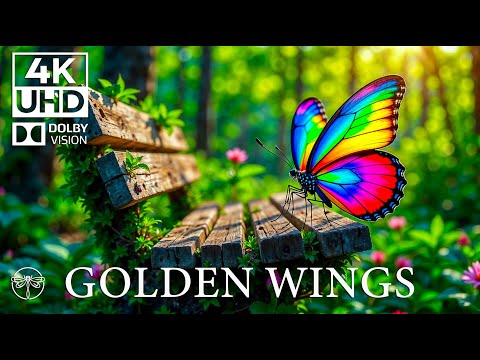 Tranquil Garden 4K 🦋🌸 | Relaxing Piano & Gentle Butterfly Moments Among Vibrant Blooms