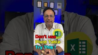 🔥😎Don't Use Pivot Table Try This ! 💥Groupby Function In Excel #shorts #ytshorts #excel #computer