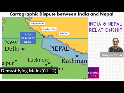 Cartographic dispute between India & Nepal|Kalapani|Lipulekh|Limpiyadura| Complete Analysis - GS2