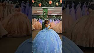 Beautiful blue gown with hints of lilac purple 🩵💜🩵💜 thequinceshop.com