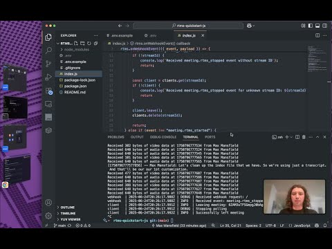Getting started with Realtime Media Streams with the NodeJS RTMS SDK