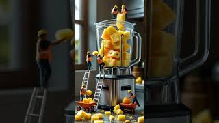 PINAPPLE A TO Z PROCESS AI VIDEO GENERATED 👷🏽 #rjcartoons #animatedstory #kidsadventures