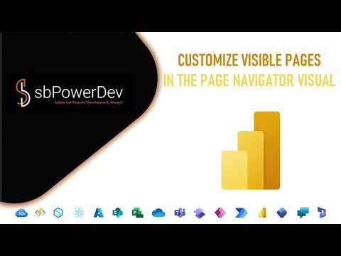 Customize Visible Pages in the Page Navigator Visual | #sbPowerDev