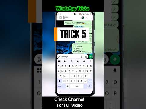 WhatsApp Secret Trick    #WhatsAppTricks  #TechGyanNepali #WhatsAppFeature