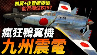 不敢開全油的戰鬥機！二戰日本海軍的奇葩之作：震電，鴨翼+後置螺旋槳能否攔住B-29？#二戰 #戰鬥機 #二戰日本 #海軍