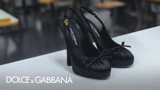 #DGFattoAMano: Dolce&Gabbana Satin Slingbacks