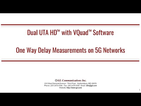 One Way Delay Measurements on 5G Networks
