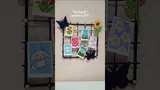 DIY Wall Grid😍 #shorts #shortvideo #diy #art #craft #walldecor #diycrafts #artshorts #diyideas #cute