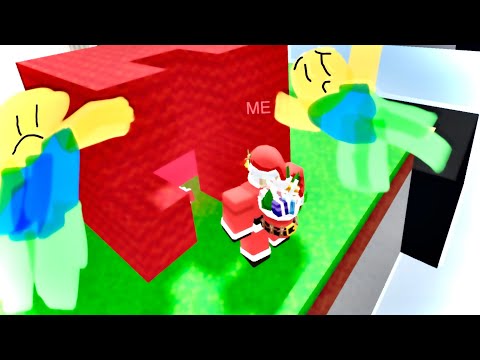 So I used the Santa kit in roblox bedwars!