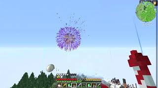 Minecraft Create  Above and Beyond Wandering trader with Fire works Rockets