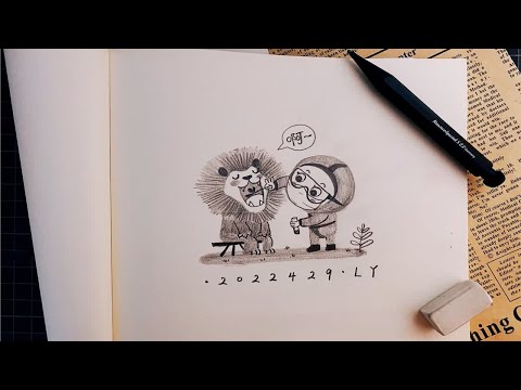 涂鸦小画｜抗疫英雄｜今天你做核酸了吗？