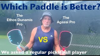 Pickleball Paddle Reviews by Regular Players (Dunamis Ethos Pro vs. Agassi Pro: What's the BEST