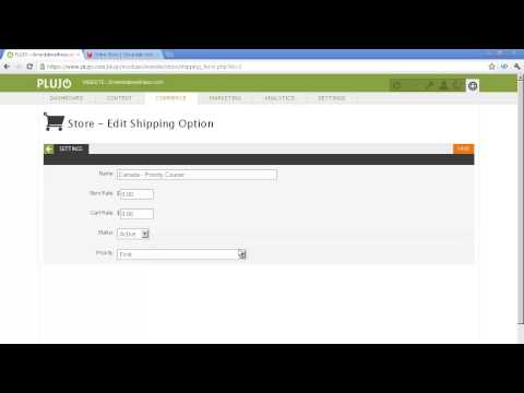 PLUJO : Store : Managing Shipping Options