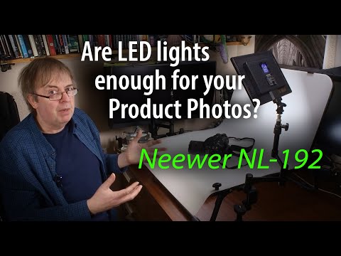 LED Lighting panels for your basic product photography. Neewer NL-192 light quality and uses