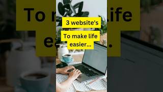 3 website's to make life easier 😉#coding #programming#tech #websites#coders#contentcreator#ytshorts