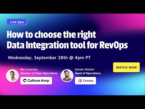 Reverse ETL vs iPaaS: How to choose the right data integration tool for RevOps