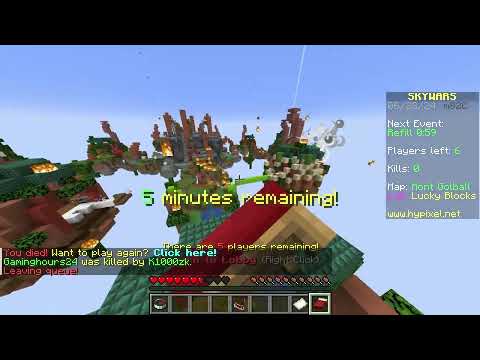 Don't play Skywars lucky blocks
