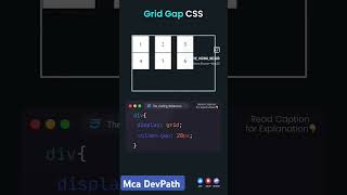 Grid gap in css   How to work grid wap in css #cssproperty #htmlcss  #coding #webdesign #python