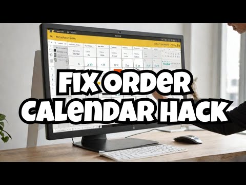 Create a Hierarchy and Fix Order Calendar Table Power BI